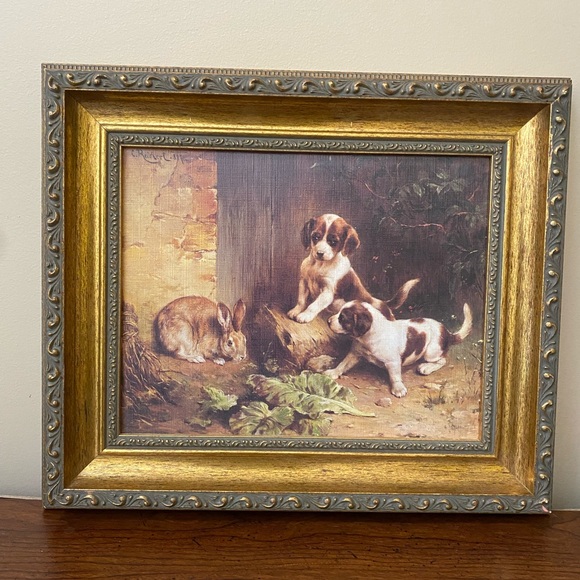 "Best of Friends" Carl Reichert litho print on canvas - Picture 1 of 7